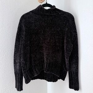 Chelsea & Theodore Black MockNeck Sweater